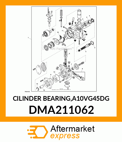 CILINDER BEARING,A10VG45DG DMA211062