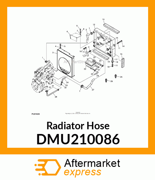 Radiator Hose DMU210086