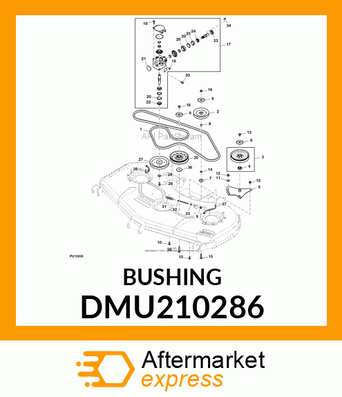 BUSHING,12.3X16X17MM,MZ3 DMU210286