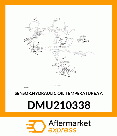 SENSOR,HYDRAULIC OIL TEMPERATURE,YA DMU210338