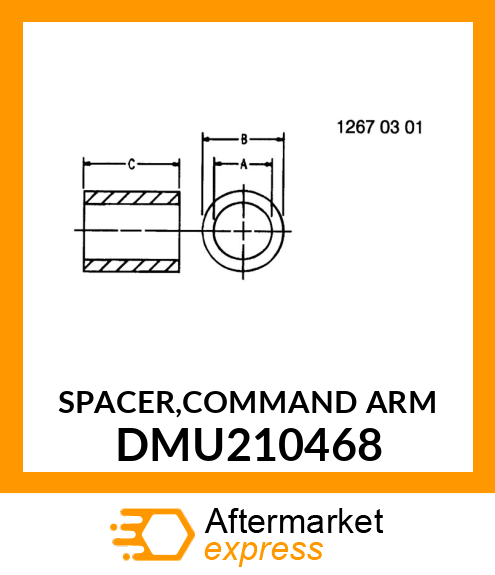 SPACER,COMMAND ARM DMU210468