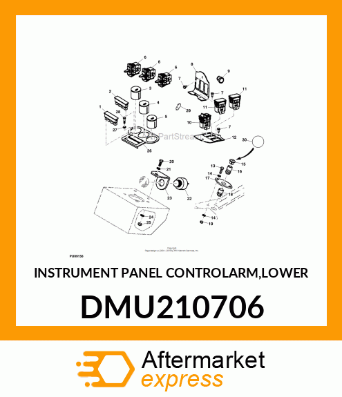 INSTRUMENT PANEL CONTROLARM,LOWER DMU210706