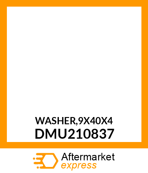 WASHER,9X40X4 DMU210837
