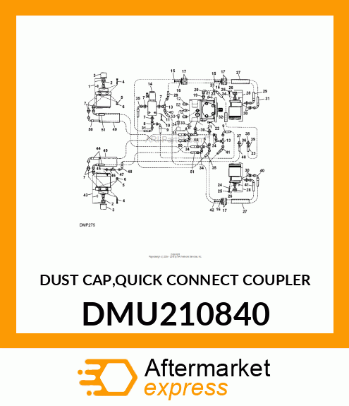 DUST CAP,QUICK CONNECT COUPLER DMU210840