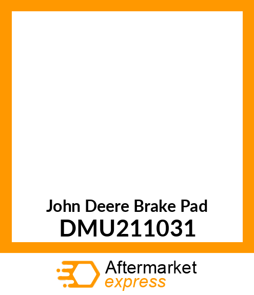 BRAKE PAD,FLOATING DMU211031