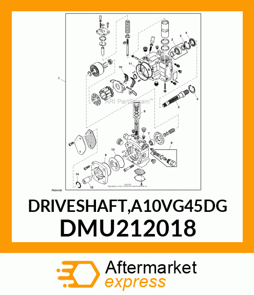 DRIVESHAFT,A10VG45DG DMU212018