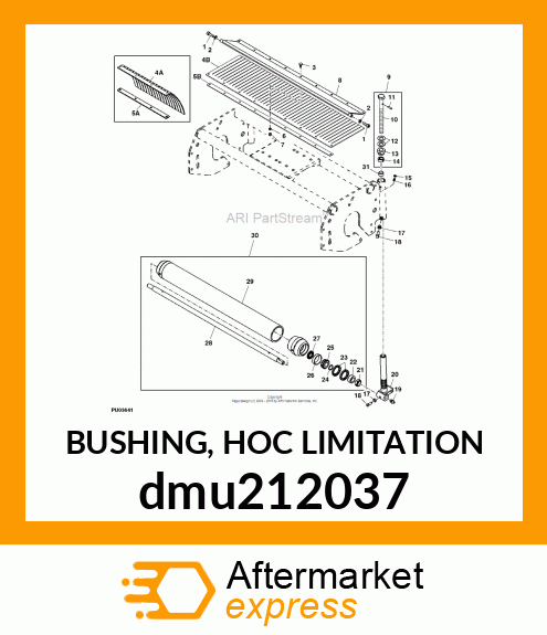 BUSHING, HOC LIMITATION dmu212037