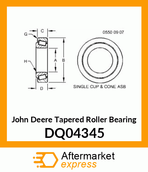 TAPERED ROLLER BEARING DQ04345