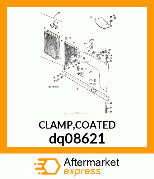 CLAMP,COATED dq08621