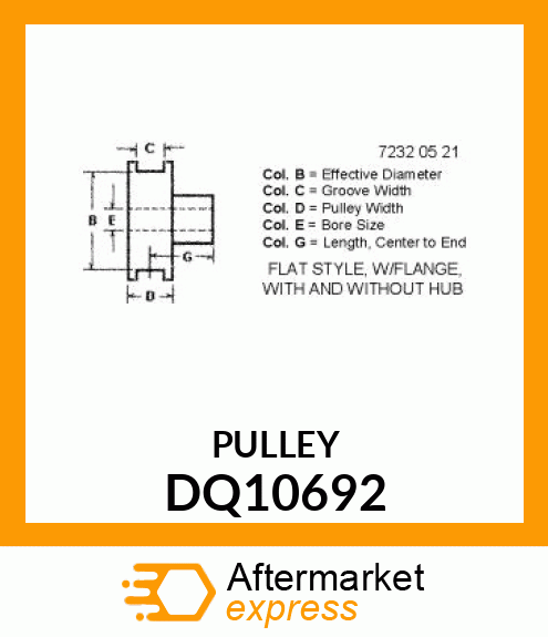 Pulley DQ10692