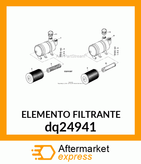 ELEMENTO FILTRANTE dq24941