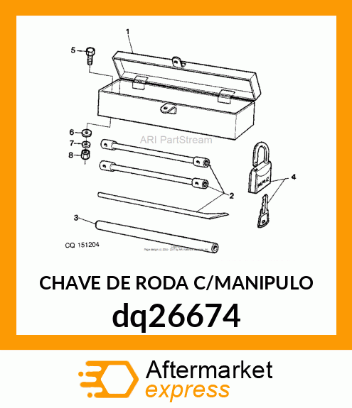 CHAVE DE RODA C/MANIPULO dq26674