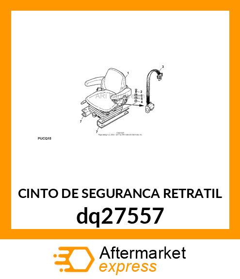 CINTO DE SEGURANCA RETRATIL dq27557