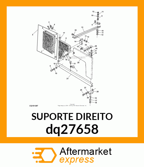 SUPORTE DIREITO dq27658