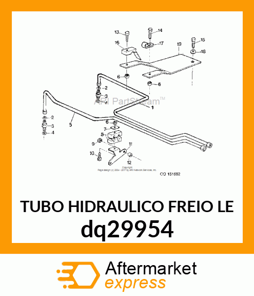 TUBO HIDRAULICO FREIO LE dq29954