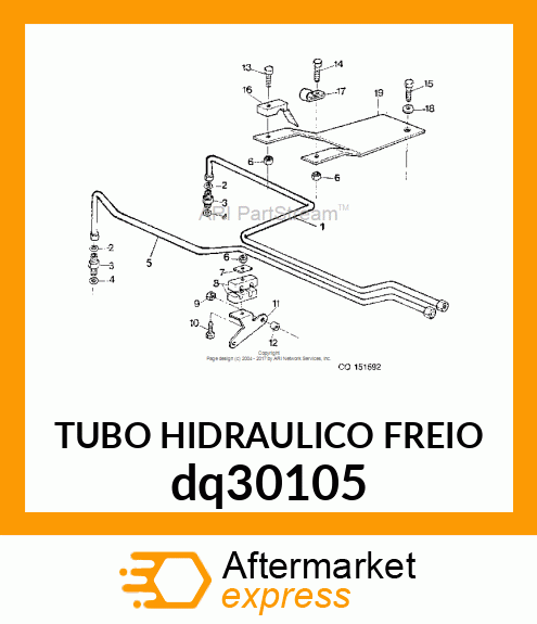 TUBO HIDRAULICO FREIO dq30105