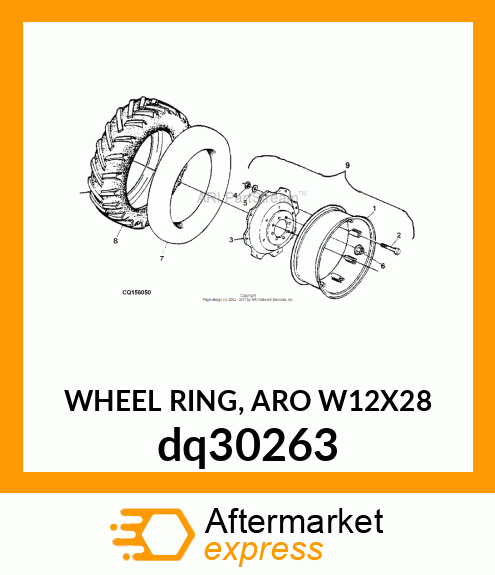 WHEEL RING, ARO W12X28 dq30263