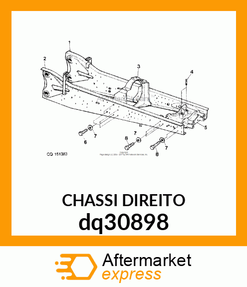 CHASSI DIREITO dq30898