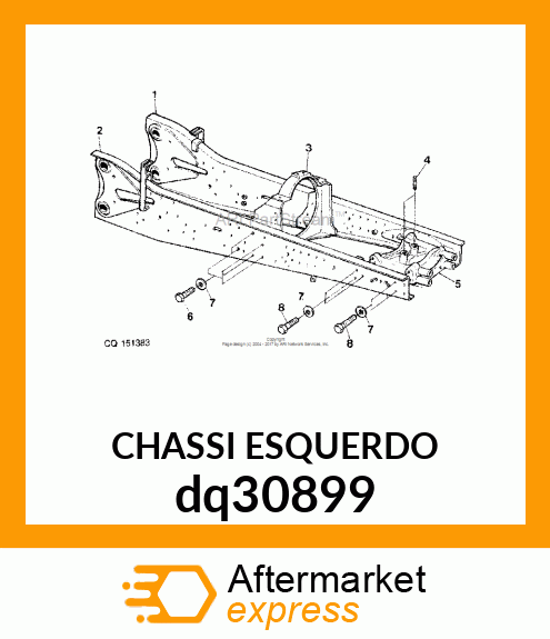 CHASSI ESQUERDO dq30899