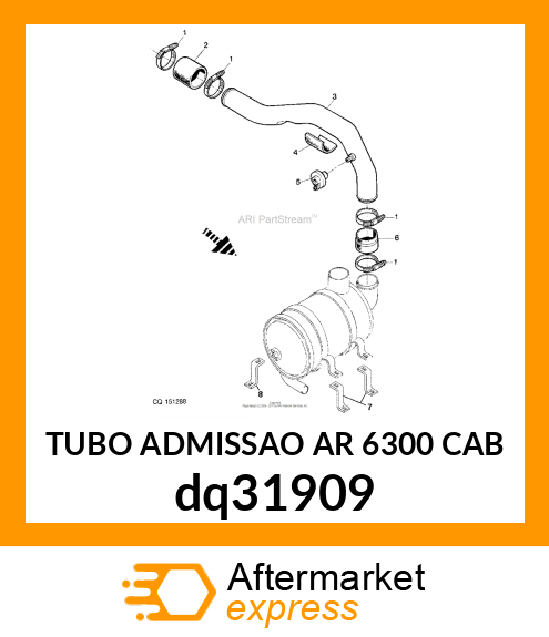 TUBO ADMISSAO AR 6300 CAB dq31909