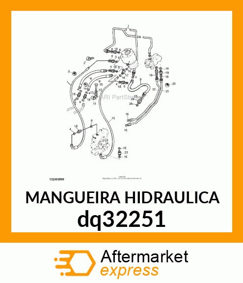 MANGUEIRA HIDRAULICA dq32251