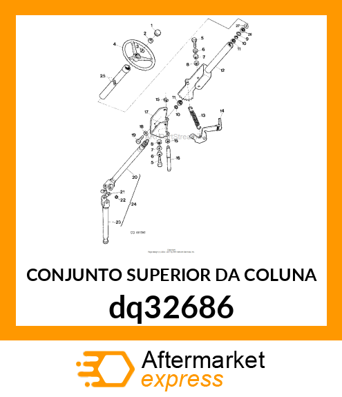 CONJUNTO SUPERIOR DA COLUNA dq32686