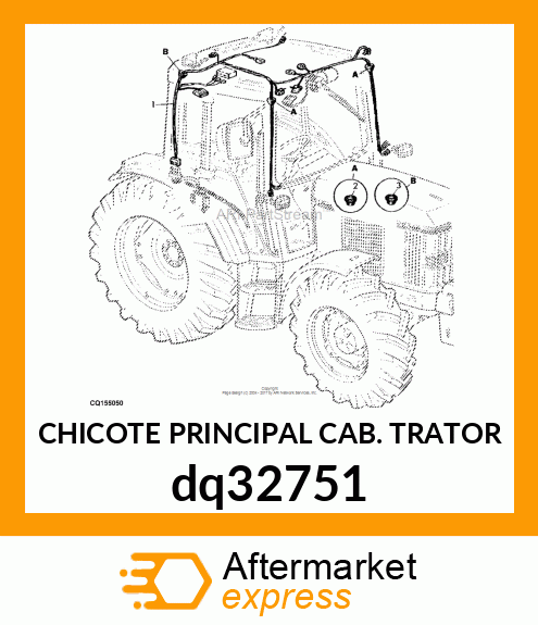 CHICOTE PRINCIPAL CAB. TRATOR dq32751