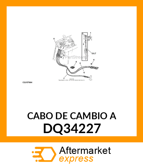 CABO DE CAMBIO A DQ34227