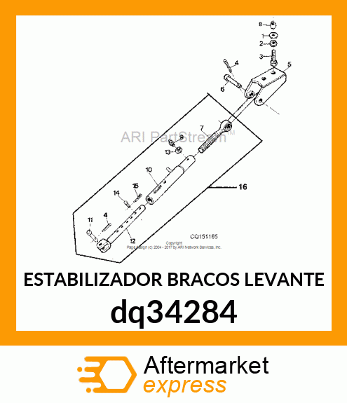 ESTABILIZADOR BRACOS LEVANTE dq34284