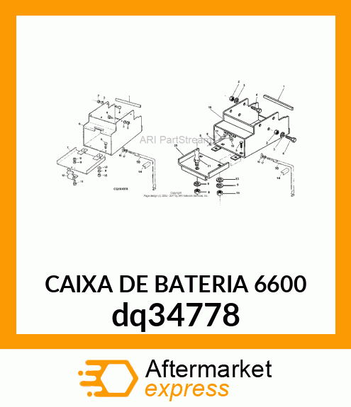 CAIXA DE BATERIA 6600 dq34778