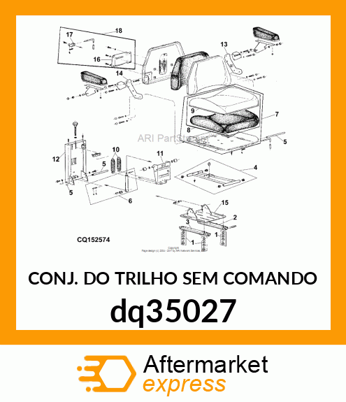 CONJ. DO TRILHO SEM COMANDO dq35027