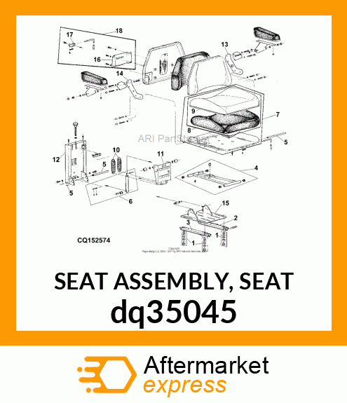 SEAT ASSEMBLY, SEAT dq35045