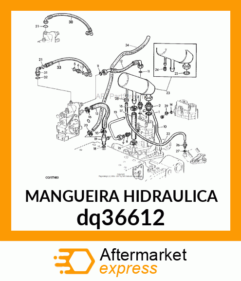 MANGUEIRA HIDRAULICA dq36612