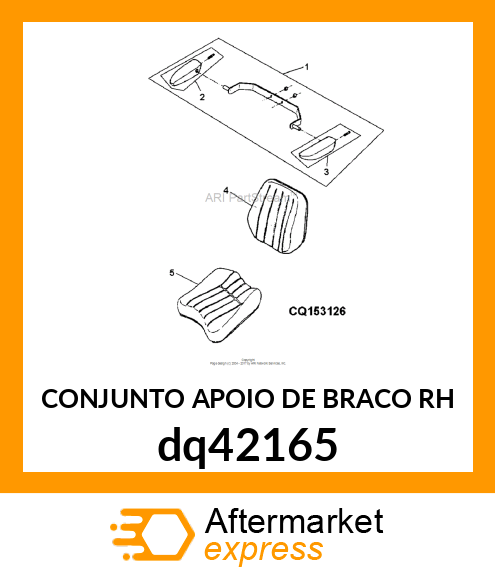 CONJUNTO APOIO DE BRACO RH dq42165