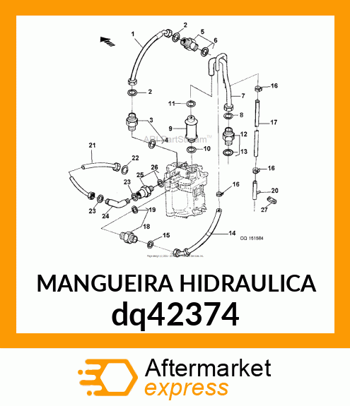 MANGUEIRA HIDRAULICA dq42374