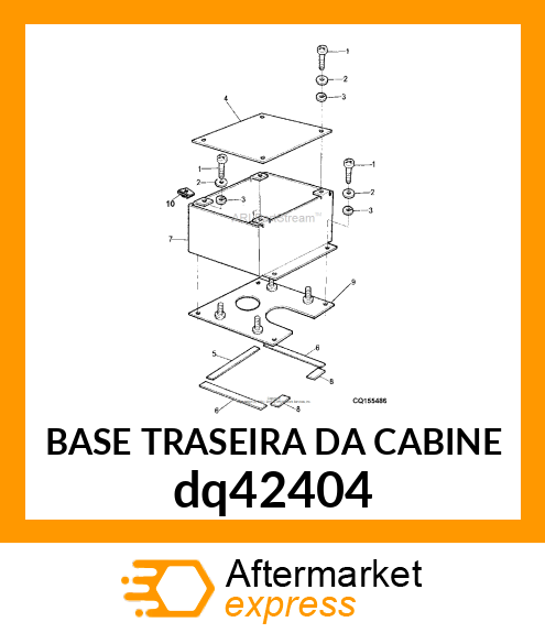 BASE TRASEIRA DA CABINE dq42404