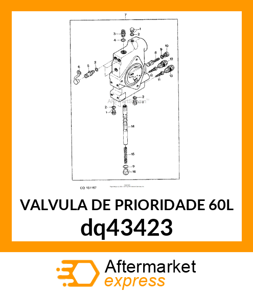 VALVULA DE PRIORIDADE 60L dq43423