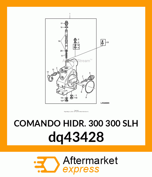 COMANDO HIDR. 300 300 SLH dq43428