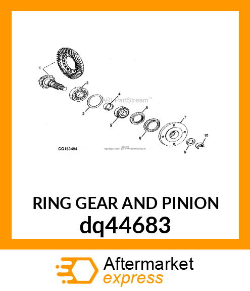 RING GEAR AND PINION dq44683