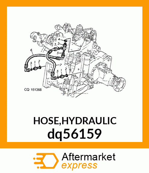 HOSE,HYDRAULIC dq56159