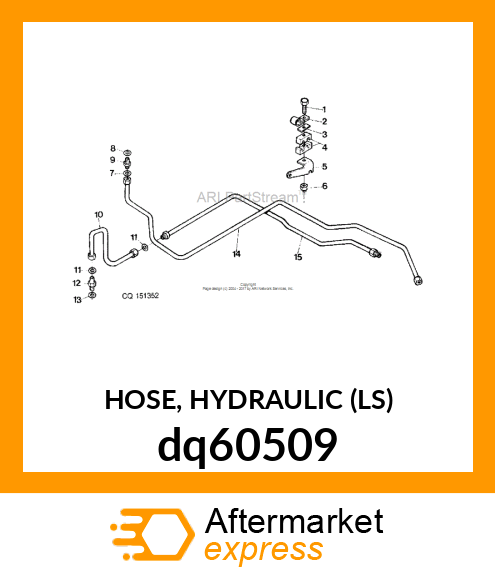 HOSE, HYDRAULIC (LS) dq60509