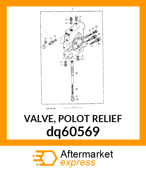 VALVE, POLOT RELIEF dq60569