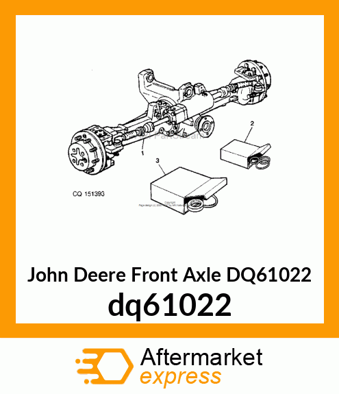 FRONT AXLE, MFWD I=15.857 ZF AS dq61022