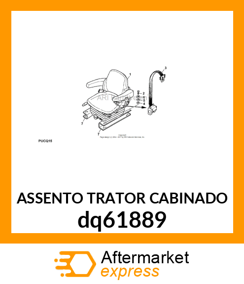 ASSENTO TRATOR CABINADO dq61889
