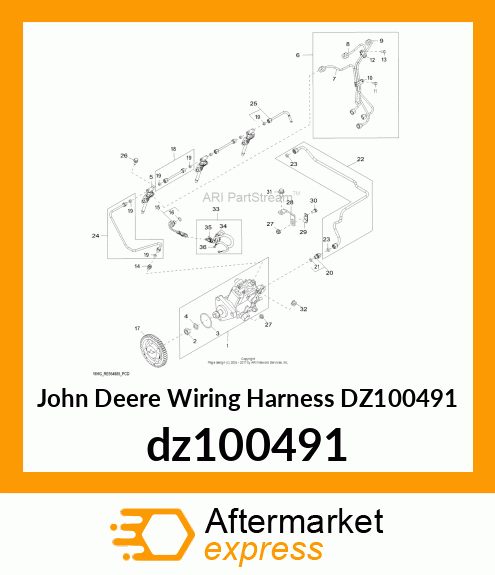 WIRING HARNESS dz100491