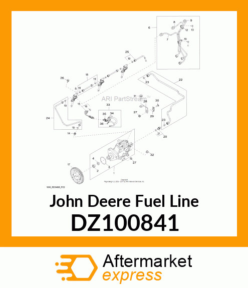 FUEL LINE, LOW PRESSURE DZ100841