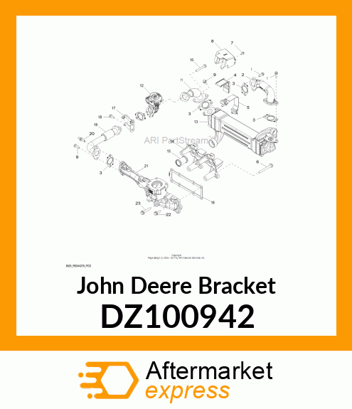 BRACKET, EGR COOLER S350 4045 IT4 amp; DZ100942