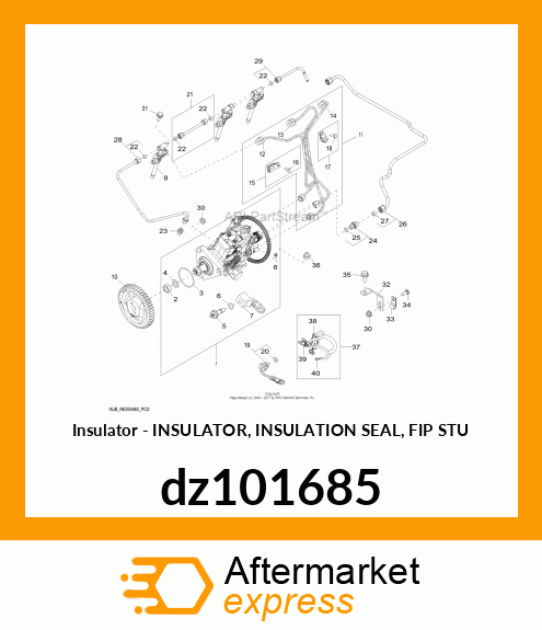 INSULATOR, INSULATION SEAL, FIP STU dz101685