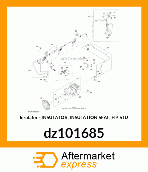 INSULATOR, INSULATION SEAL, FIP STU dz101685