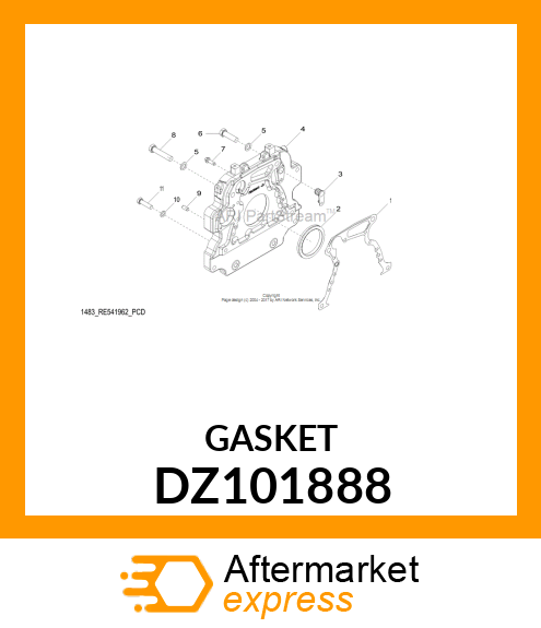 GASKET, FLYWHEEL HOUSING DZ101888